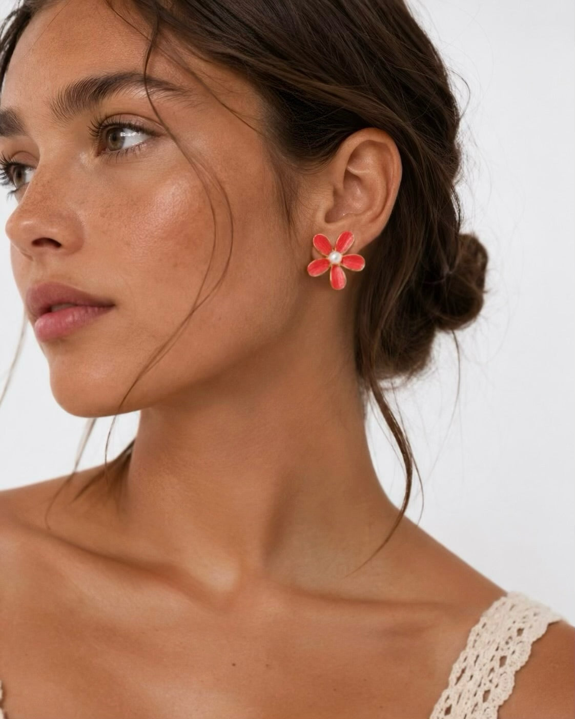 Cherry Pop Floral Studs