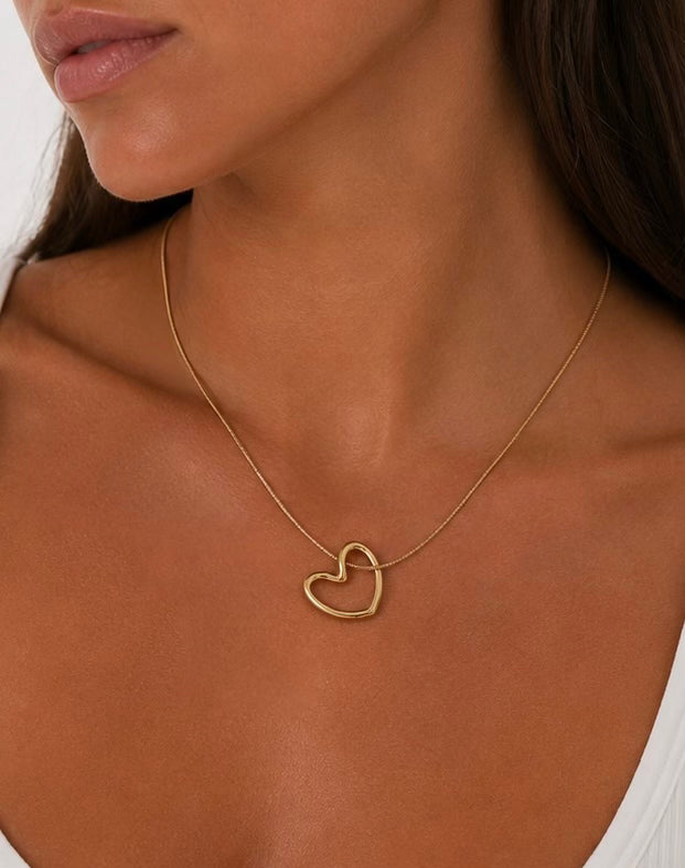 Jennifer Open Heart Necklace